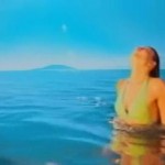 Kareena Kapoor emerging from water