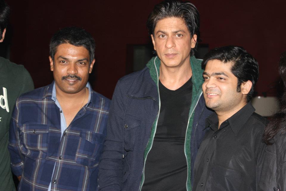 Shahrukh Khan on the sets of Royal Stag photoshoot