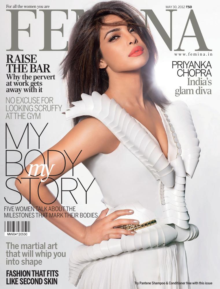 Priyanka Chopra on the cover of Femina India - May 2012