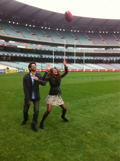 Priyanka Shahid play at the Melbourne Cricket Ground