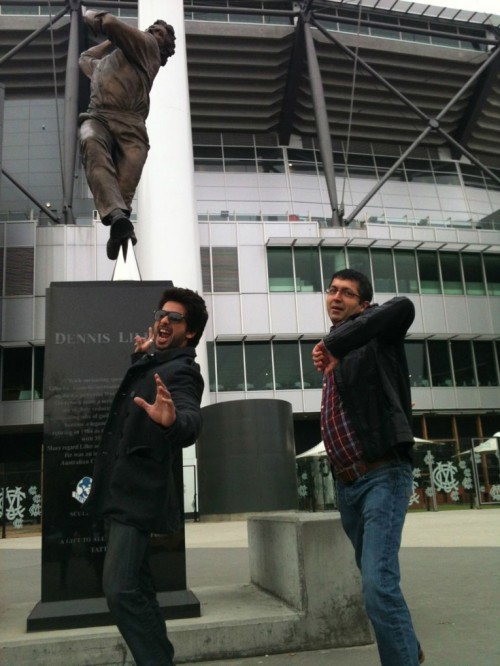 Shahid Kapoor with Kunal Kohli at MCG