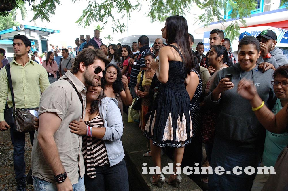 Neil Nitin Mukesh on the sets of 3G