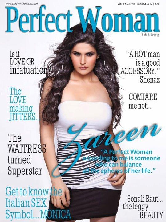 Zarine Khan on the cover of Perfect Woman Magazine - August 2012