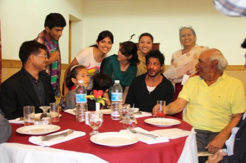 SRK with Yash Chopra at Gala Dinner in Ladakh