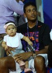 Saira with father Mahesh Bhupathi