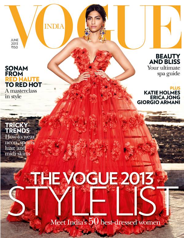Sonam Kapoor Vogue Magazine Cover