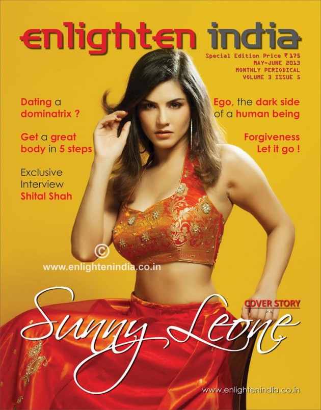 Sunny Leone Enlighten India Magazine Cover