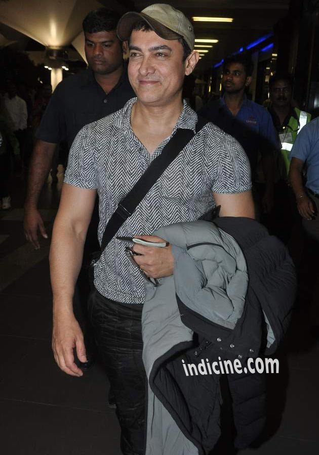 Aamir Khan snapped at the airport