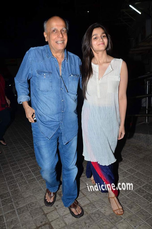 Mahesh Bhatt with daughter Alia Bhatt