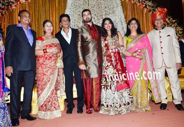 SRK at Govind Namdeo's son's wedding reception
