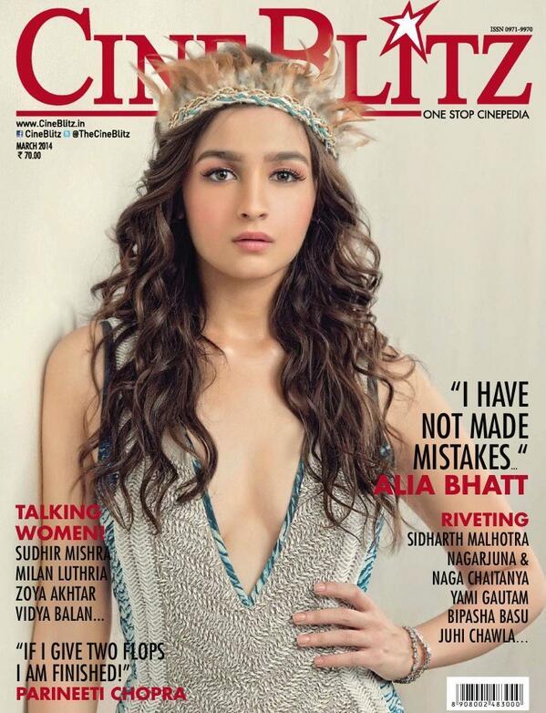 Alia Bhatt Cine Blitz Magazine Cover