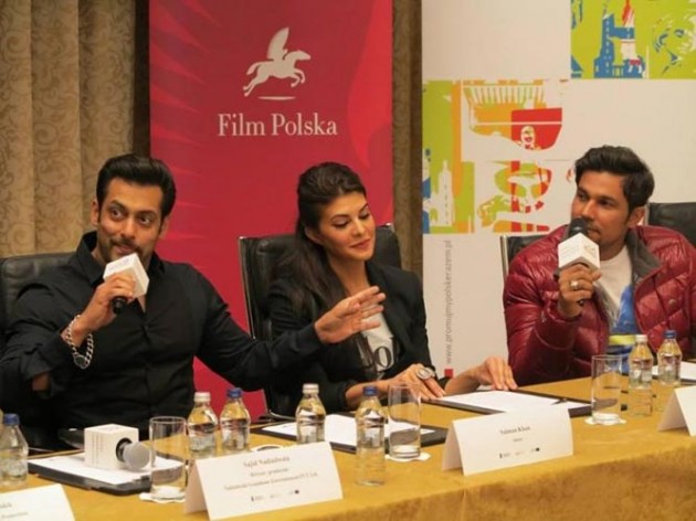 Salman Khan, Jacqueline Fernandes and Randeep Hooda