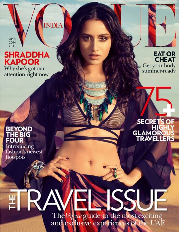 Shraddha Kapoor on Vogue Magazine cover