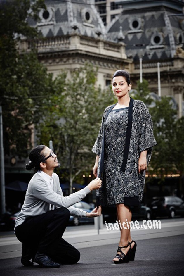 Vidya Balan's shoot for Akira Isogawa and Susan Dimasi