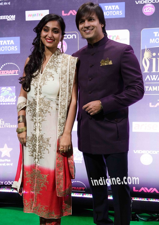 Vivek Oberoi with wife Priyanka Alva