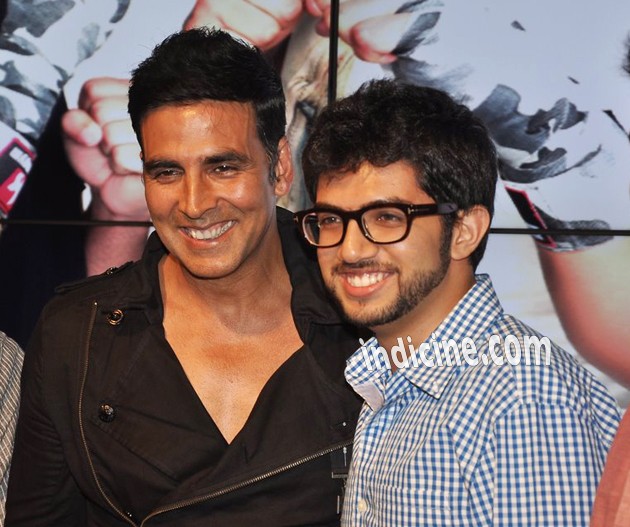 Akshay Kumar with Aditya Thackeray
