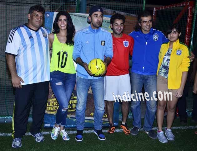 Deeksha Seth, Ranbir Kapoor, Armaan Jain and Imtiaz Ali