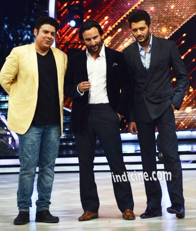 Sajid Khan, Saif Ali Khan and Ritesh Deshmukh promote Humshakals on Jhalak Dikhhla Jaa