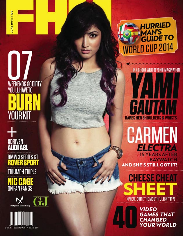Yami Gautam on FHM Magazine Cover