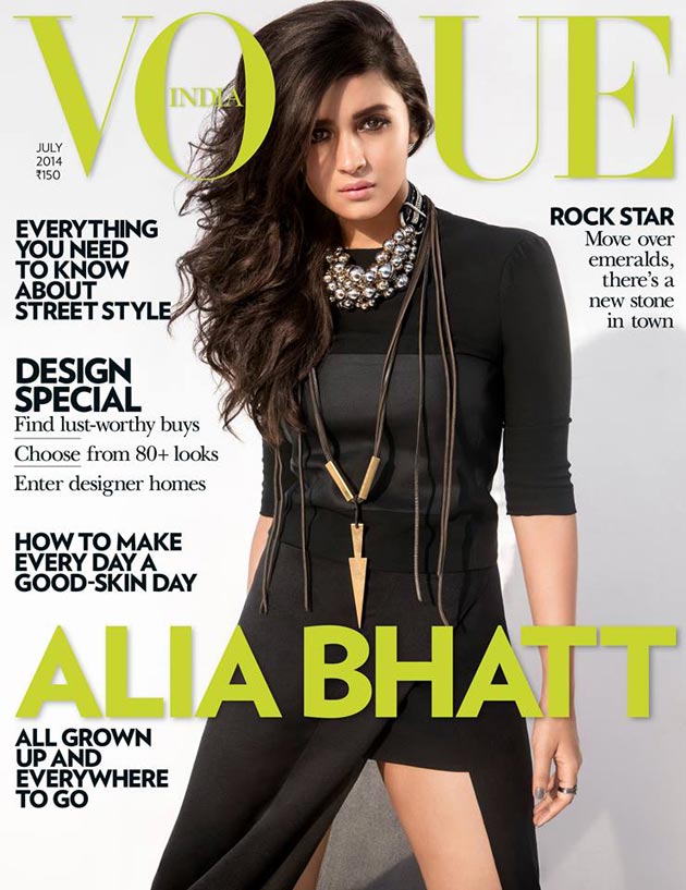 Alia Bhatt on Vogue Magazine Cover
