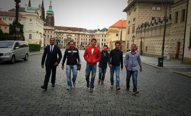 Hrithik Roshan and Bang Bang crew in Prague