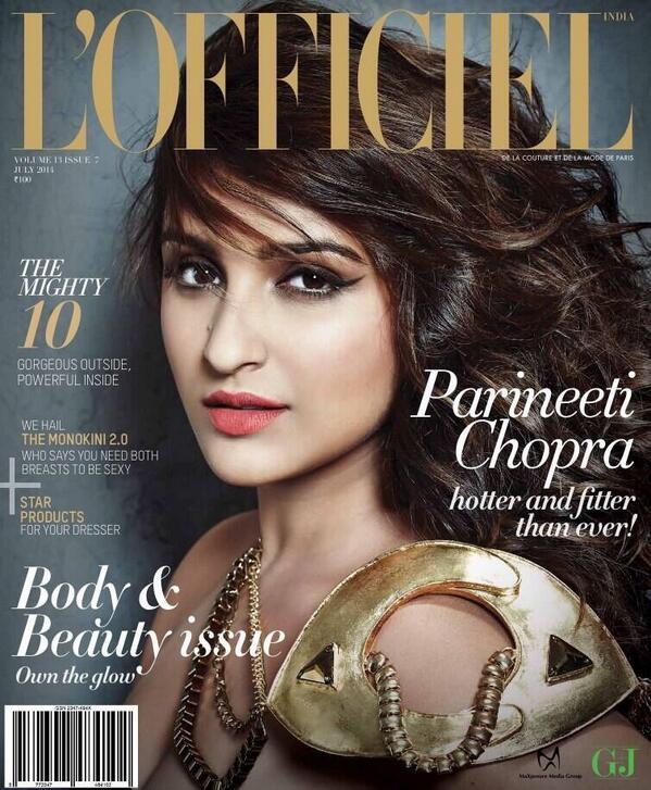 Parineeti Chopra on L'officiel Magazine Cover