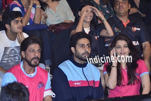 SRK, Abhishek Bachchan and Aishwarya Rai Bachchan