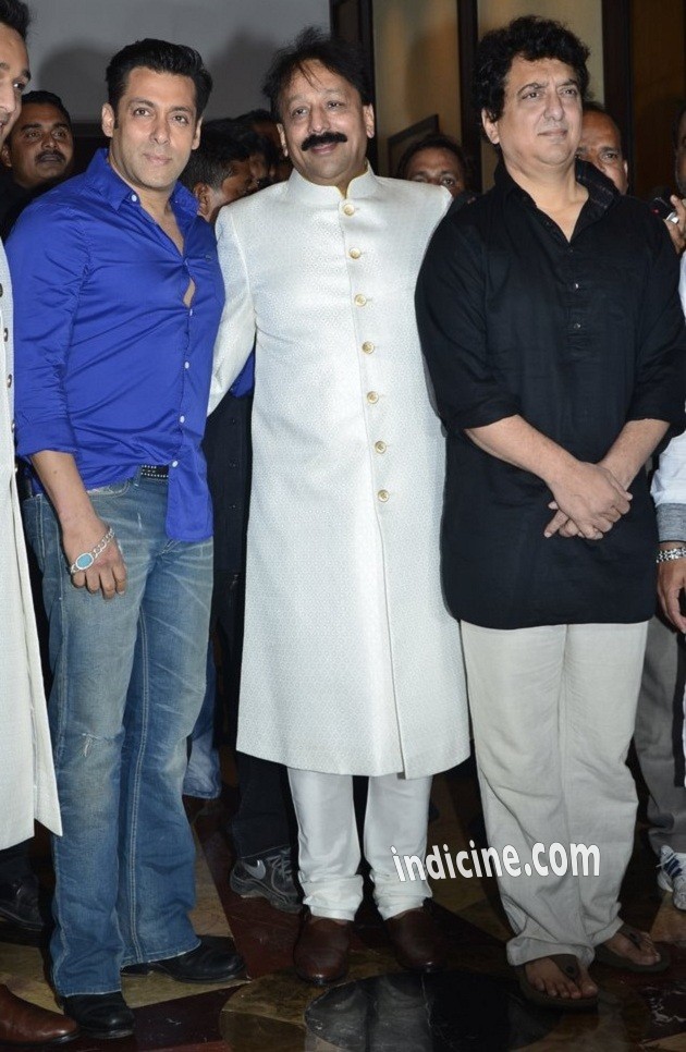 Salman Khan, Baba Siddique and Sajid Nadiadwala