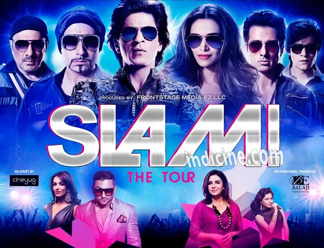 Shahrukh Khan's Slam! The Tour poster