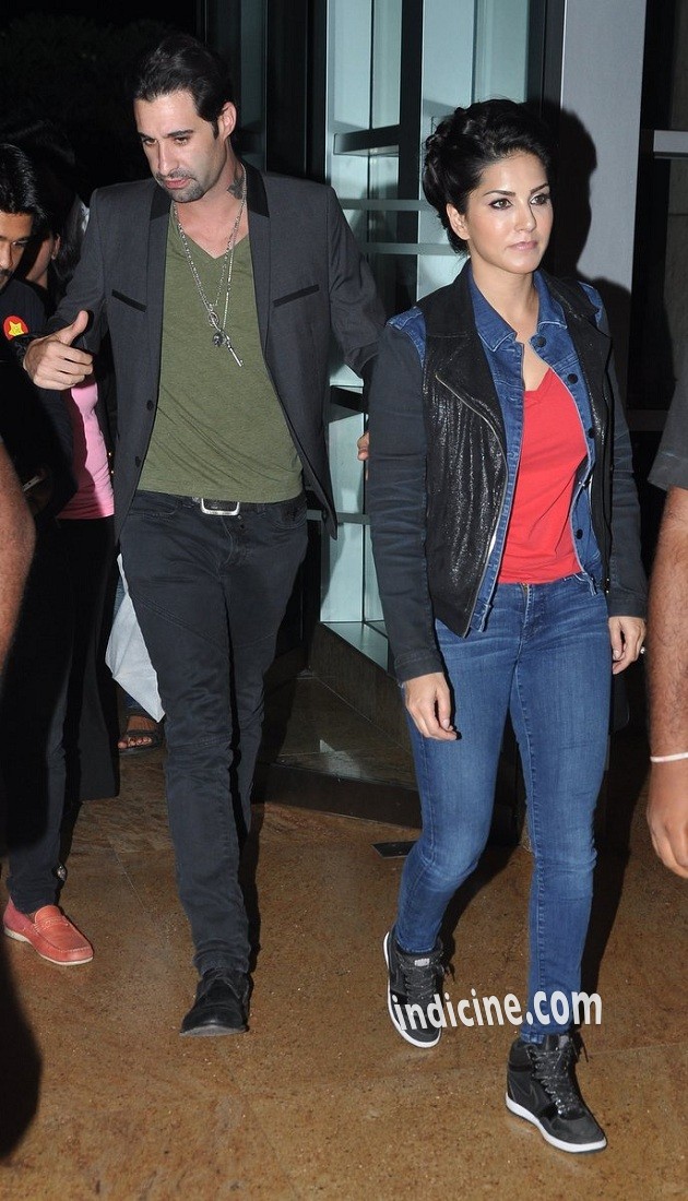 Sunny Leone, Daniel Weber snapped at Suburban Hotel