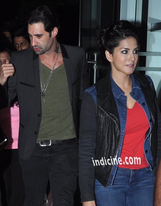 Sunny Leone with husband Daniel Weber