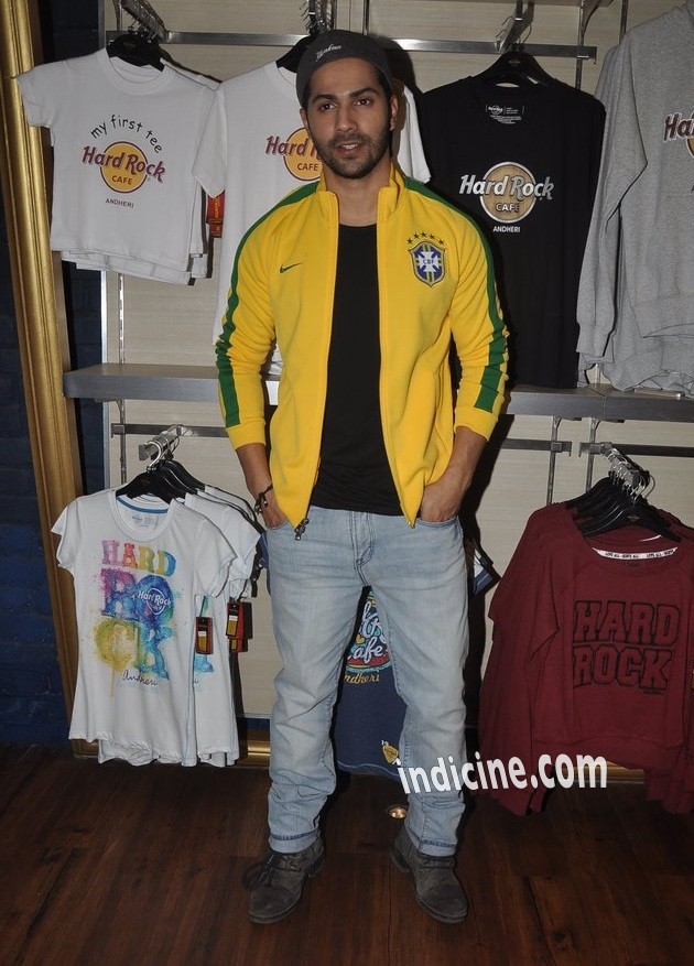 Varun Dhawan at Hard Rock Cafe