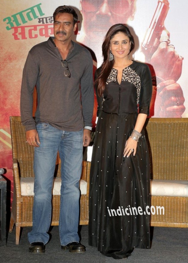 Ajay Devgan, Kareena Kapoor promote Singham Returns in Kolkata