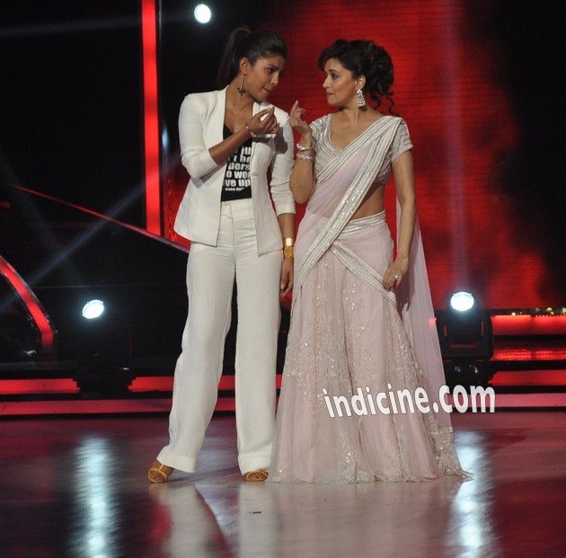 Priyanka Chopra with Madhuri Dixit