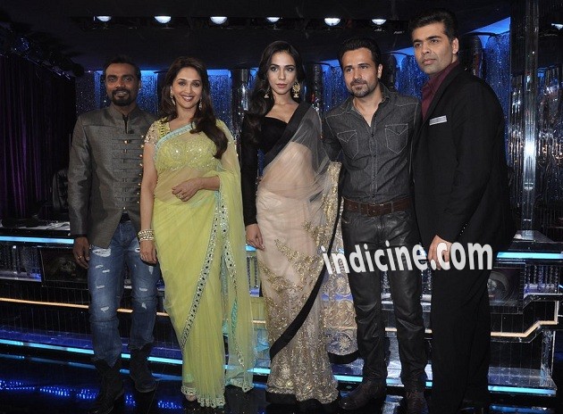 Remo D'Souza, Madhuri Dixit, Humaima Malick, Emraan Hashmi and Karan Johar