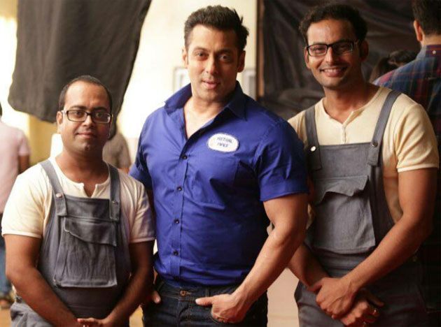 Salman Khan at Pipes Ad shoot