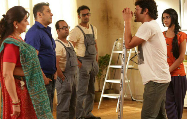Salman Khan on the sets of Astral Pipes commercial shoot