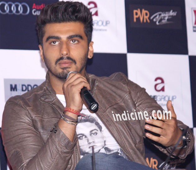 Arjun Kapoor at Finding Fanny Delhi press meet