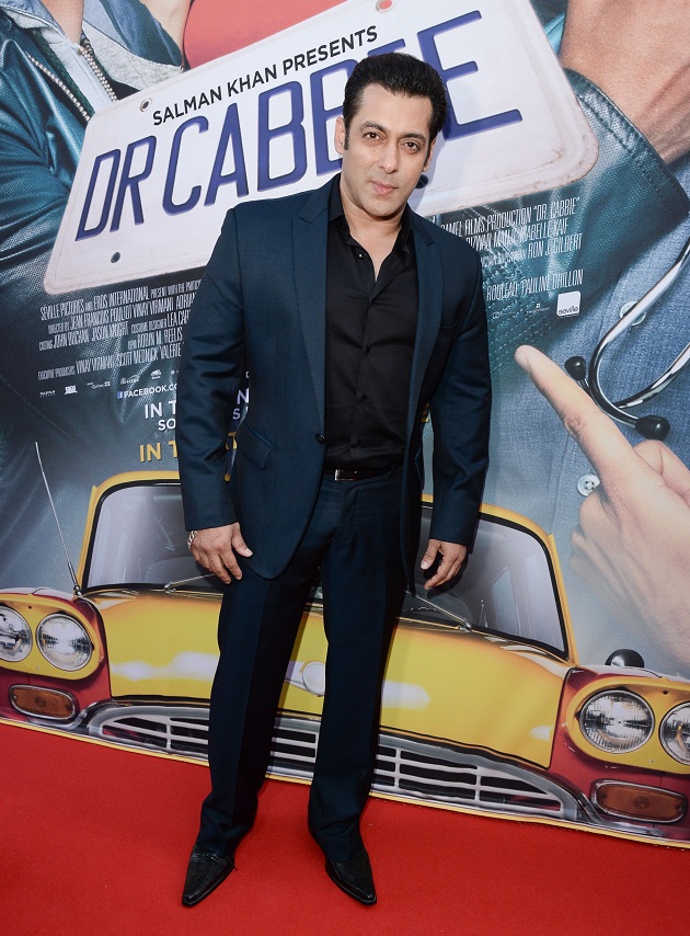 Salman Khan graces the red carpet premiere of Dr. Cabbie