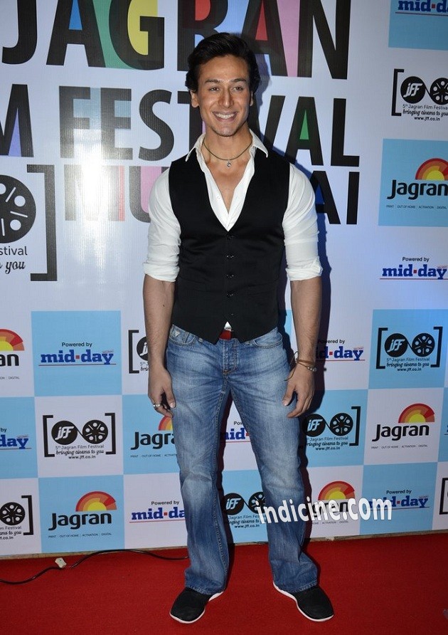 Tiger Shroff at the launch of 5th Jagran Film Festival Mumbai