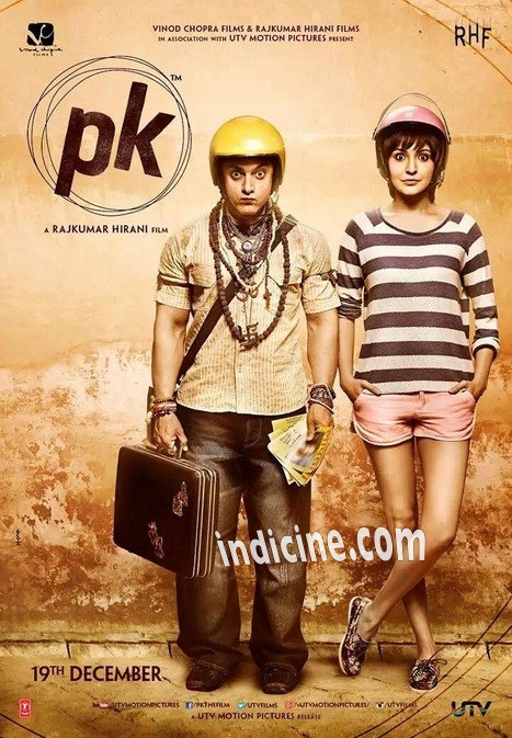 Aamir Khan, Anushka Sharma - PK movie poster