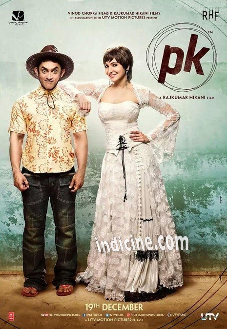 Aamir Khan, Anushka Sharma - PK poster