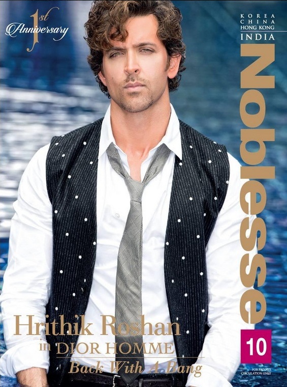 Hrithik Roshan on Noblesse India Magazine Cover