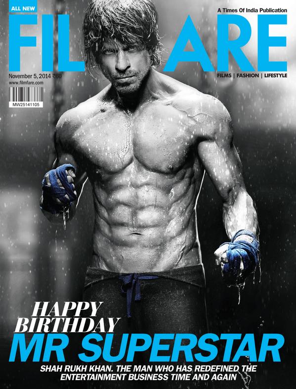 Shahrukh Khan on Filmfare Cover