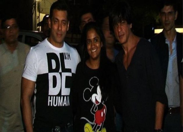 Shahrukh Khan with Salman and Arpita