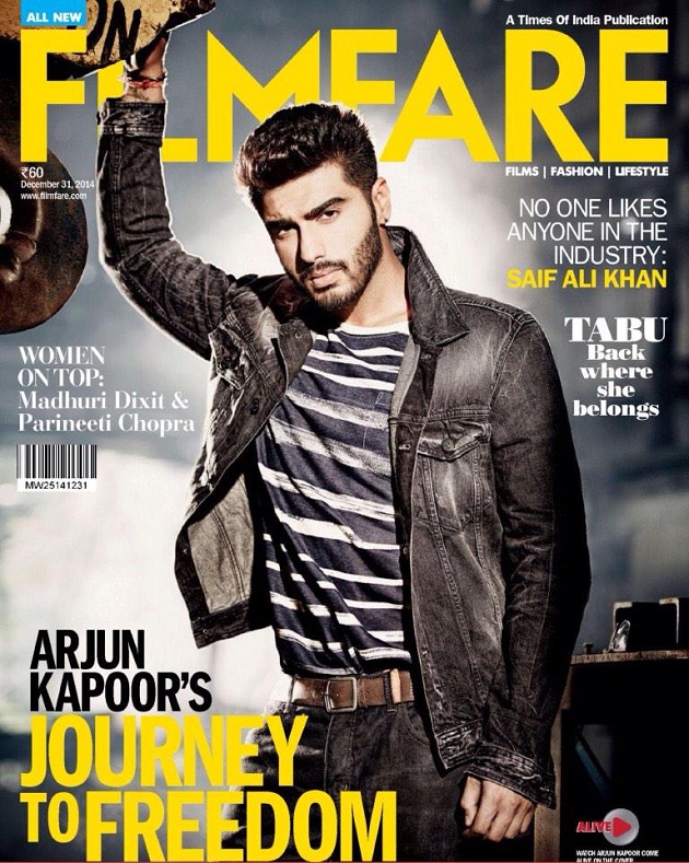 Arjun Kapoor on Filmfare Magazine Cover