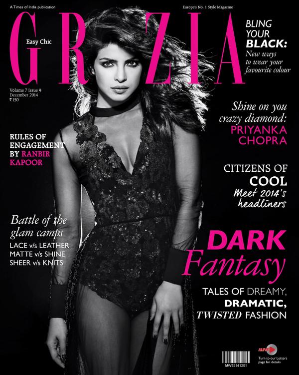 Priyanka Chopra on Grazia Magazine Cover