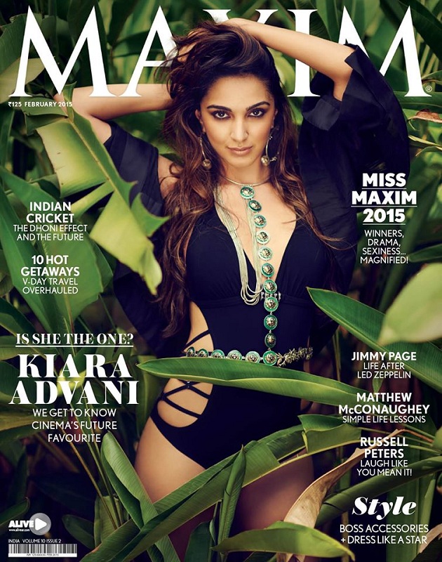 Kiara Advani on Maxim India Magazine Cover