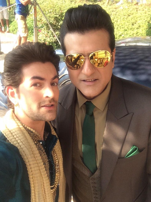 Neil Nitin Mukesh, Armaan Kohli Prem Ratan Dhan Payo on location