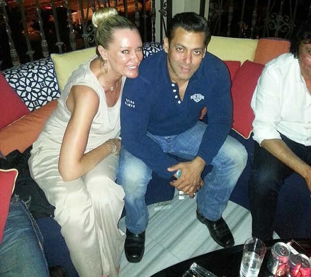 Salman Khan with Tara Sillery
